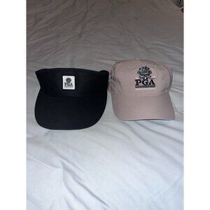 2015 PGA Championship Whistling Straits Golf Course - Beige Hat + Black Visor